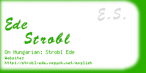 ede strobl business card